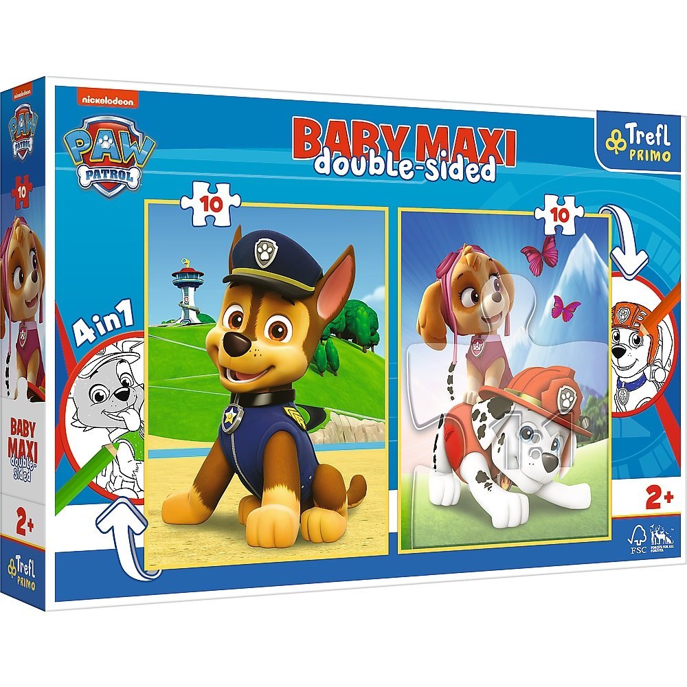 PUZZLE BÉBÉ MAXI 2X10EL. ÉQUIPE PAW PATROL TREFL 43003 TREF TREFL